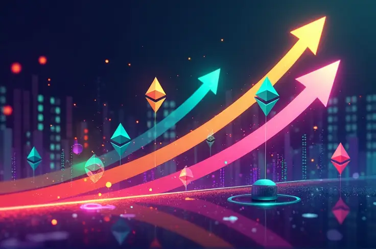 การเติบโตของกระเป๋าเงิน Ethereum พุ่งสูงขึ้นอย่างรวดเร็ว แซงหน้าสกุลเงินดิจิทัลหลักอื่นๆ
